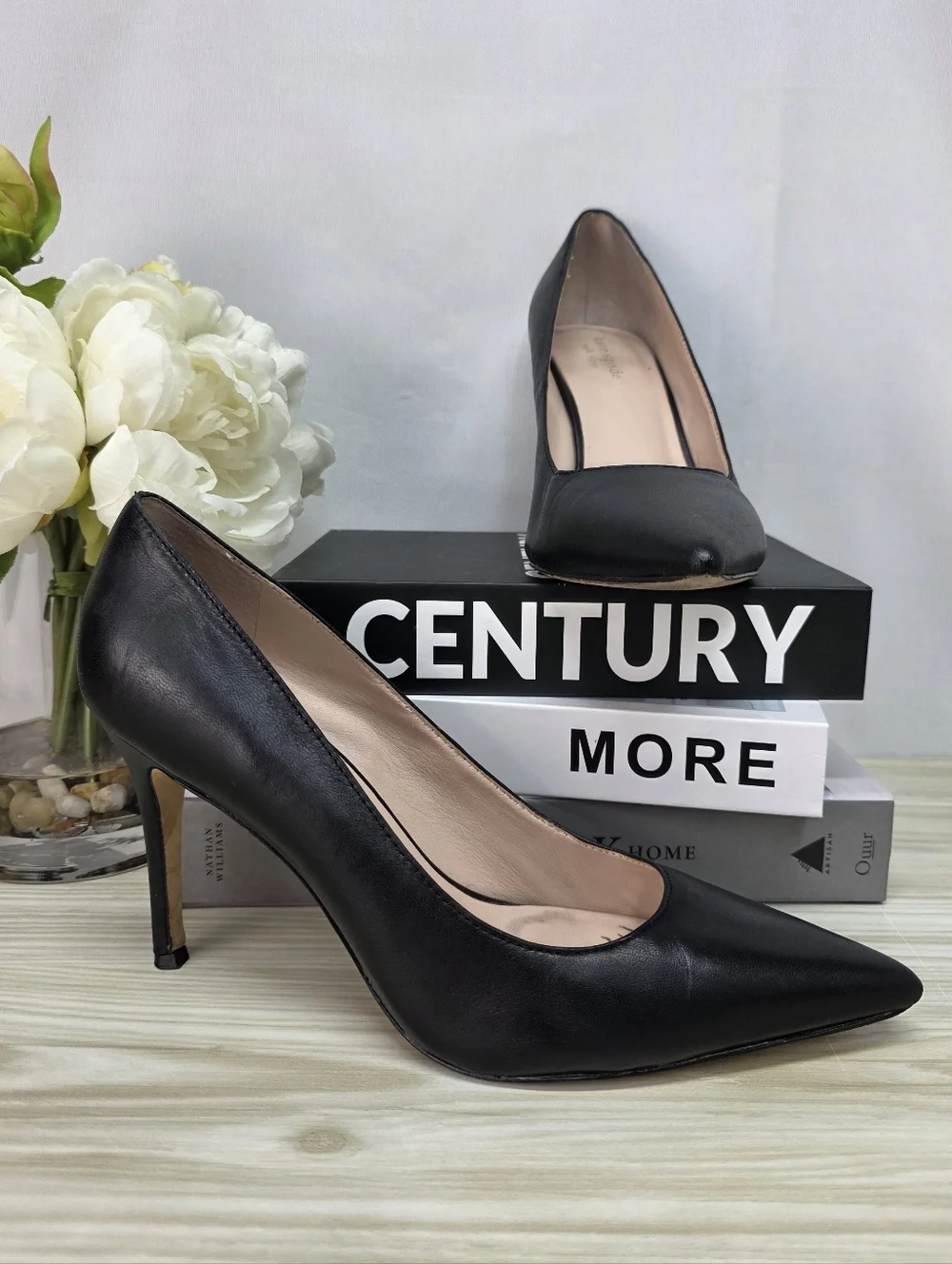 kate spade Black Pointed-Toe Stiletto Pumps - Picture 1 of 10